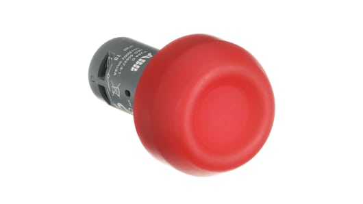 ABB Compact Series Push Button Switch, Momentary, Panel, 22 mm Cutout 240 V | 1SFA619105R1071  CP6-10R-11