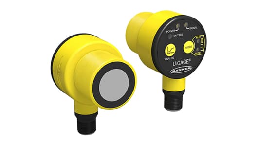 Banner Ultrasonic Threaded Barrel Proximity Sensor, M30, 1 m Detection 4-20 mA, 10 → 30 V dc | T30UXIAQ8