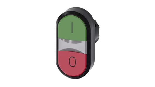 Siemens SIRIUS ACT Series Red, Green Momentary Push Button Head, 22 mm Cutout, IP67, IP69K, IP66 | 3SU1000-3AB42-0AK0
