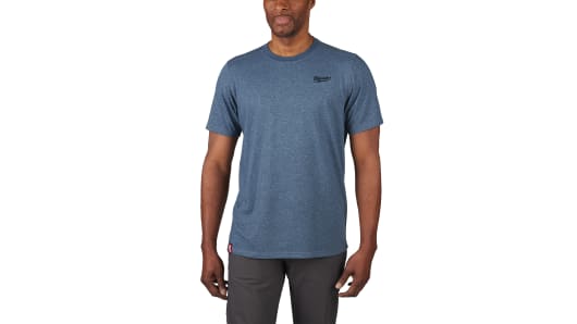 Milwaukee Blue Cotton, Polyester Short Sleeve T-Shirt 2XL | 4932492977