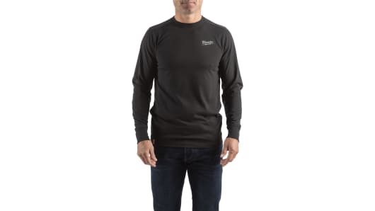 Milwaukee Black Polyester, Cotton Long Sleeve T-Shirt 2XL | 4932492987