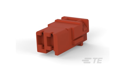 TE Connectivity, 142680-1 2 Way Polyamide Crimp Terminal Housing, Brown | 142680-1