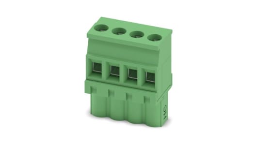 Phoenix Contact PCB Terminal Block, 4-Contact, 5.08mm Pitch, Push-In, 1-Row, Socket Termination | 1912867