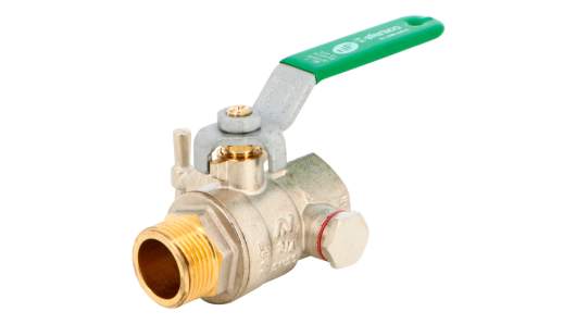 Sferaco Nickel Plated Brass Ball Valve, Ball Valve, Threaded, BSP 3/4in, 40bar Operating Pressure | 549005