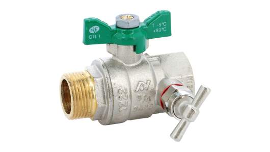 Sferaco Nickel Plated Brass Ball Valve, Ball Valve, Threaded, BSP 3/4in, 40bar Operating Pressure | 550005