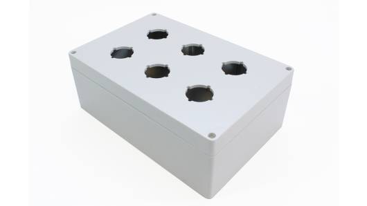 Hammond 1554pb Series Light Grey Grey Lid Polycarbonate Enclosure, IP66 89.9 mm, 240 mm, 160 mm | 1554PB6