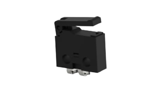 TE Connectivity Lever Snap Action Micro Switch, Right Angle PCB Terminal, 0.5A at 30VDC, SPST | SAJ405XHL0N30SNOSRQ