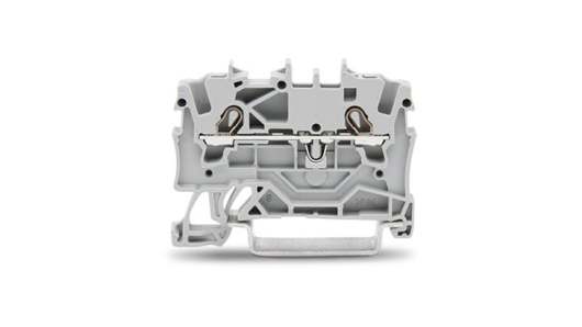 WAGO 2001-1201 Feed Through Terminal Block Grey, 1.5 mm², 1-Level, Cage Clamp, IECEx, ATEX | 2001-1201