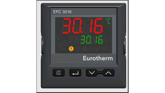 Eurotherm EPC3016 Panel Mount PID Controller, 48 x 48mm 1 Input 2 Relay, 24 V ac/dc Supply Voltage PID Controller | EPC3016/CC/VL/R2/XX