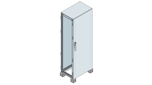 ABB AM2 Series Sheet Steel Metal 1-Door Floor Standing Enclosure, Opaque Door, IP65 440 mm, 410 mm 2311.5 mm | ES2248K