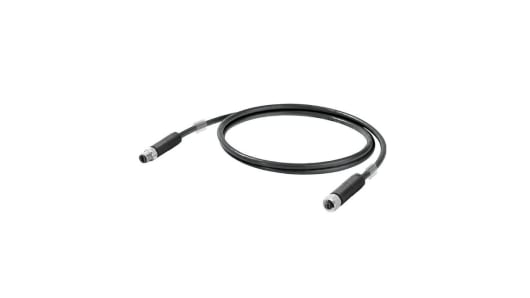 Weidmüller SPE, 2 m Ethernet Cable, Black Screened Polyvinyl Chloride Sheath | 2726060020