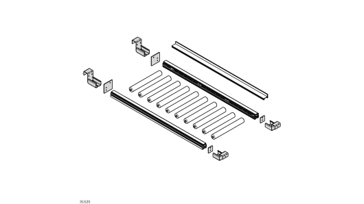 Bosch Rexroth Grey Polyvinyl Chloride, Anodised Aluminium Square Tube 70 x 45 mm 3 m Length,  70 x 45 mm  Square, | 3842554758