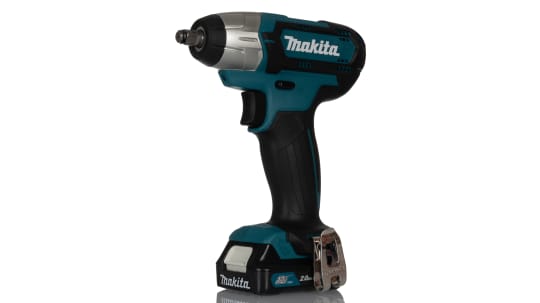 de impacto Makita a batería TW140DWAE, 12V 2Ah, 3/8 pulg., par máx. 140Nm | RS
