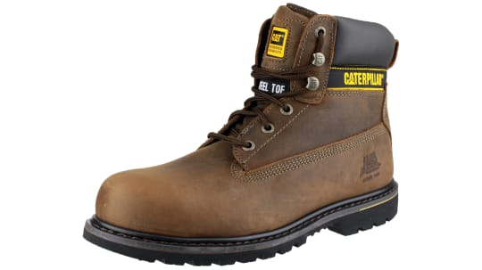 HOLTON SB BROWN | Botas de seguridad CAT, serie Holton de Marrón, 46, SB SRC |