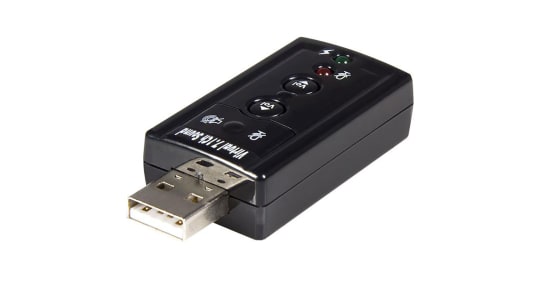 ICUSBAUDIO7 USB 7.1 Channel Sound Card Adapter with |