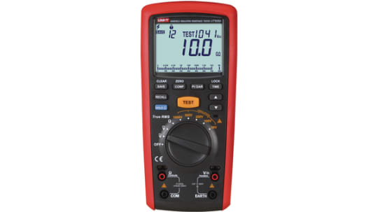 UNI-T UT505A Insulation Tester, 6 V ac/dc Min, 6 V ac/dc Max, 20 GΩ CAT ...