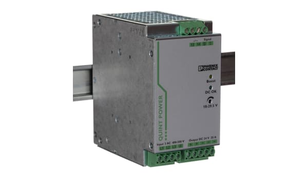 2866792 Phoenix Contact Quint Ps 3ac 24dc 20 Switch Mode Psu 400v Ac Input Voltage 24v Dc Output Voltage 20a Output Current Rs Components