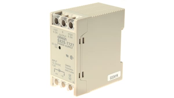 S82s 7727 Omron S82s Switch Mode Din Rail Panel Mount Power Supply 24v Dc Input Voltage 12v Dc Output Voltage 200 Ma 300 Ma Rs Components