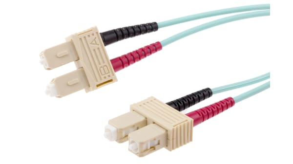 Rs Pro Om3 Multi Mode Fibre Optic Cable Sc To Sc 900mm 2m Rs Components