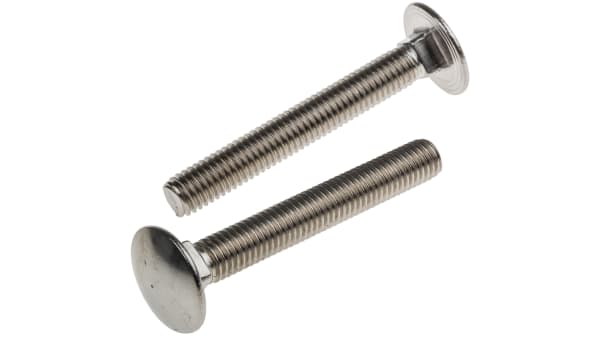 Bullone A Testa Piana In Acciaio Inox Liscio Rs Pro Filettatura M8 Lunghezza 60mm Rs Components