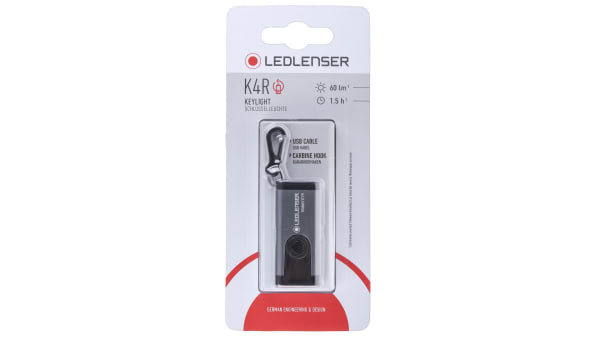 502066 led lenser k4r torch 1 led 670 mw 60 lm ipxx 3 7 v rs components