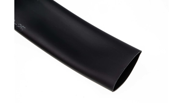 Dr 25 3 4 0 5 Te Connectivity Heat Shrink Tubing Black 19mm Sleeve Dia X 5m Length 2 1 Ratio Dr 25 Series Rs Components