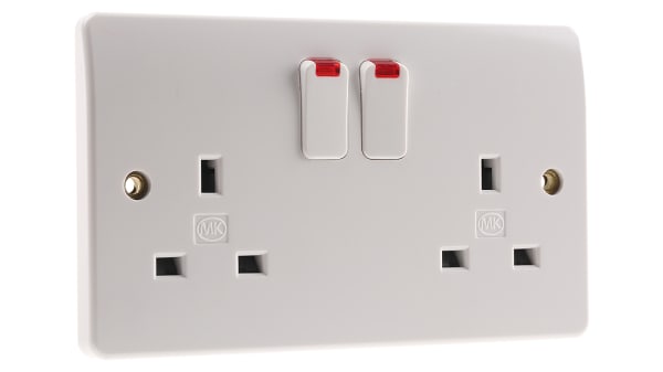 K2647 WHI | MK Electric MK white 2 Gang 