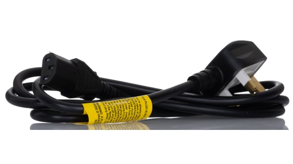 Rs Pro 2m Power Cable C13 Iec To Uk Plug 10 A 250 V Rs Components