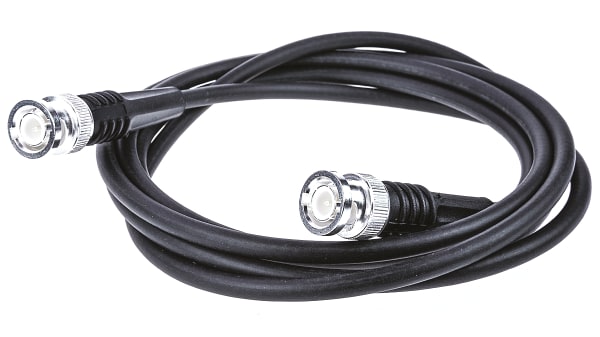 1337771 8 Cable Coaxial Te Connectivity Avec Connecteur Bnc Male Noir 2m Rs Components