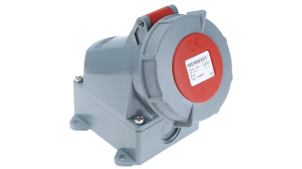 3769 Mennekes Leistungssteckverbinder Buchse Rot 5p 400 V 16a Wandmontage Rs Components