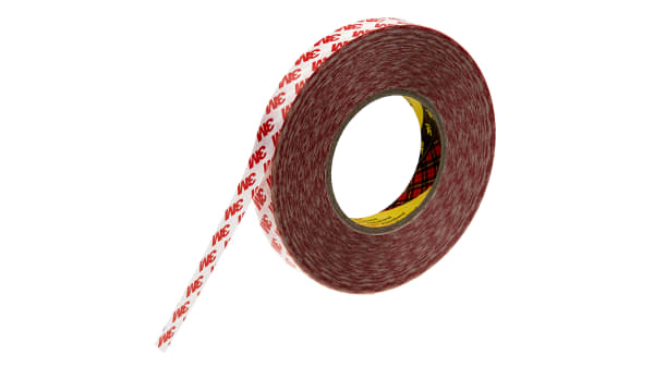 90 19mmx50m 3m 90 White Double Sided Plastic Tape 19mm X 50m Rs Components