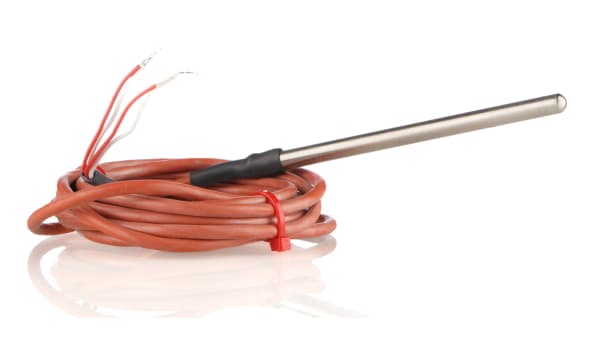 Rs Pro Type Pt 100 Thermocouple 100mm Length 6mm Diameter 50 C 0 C Rs Components
