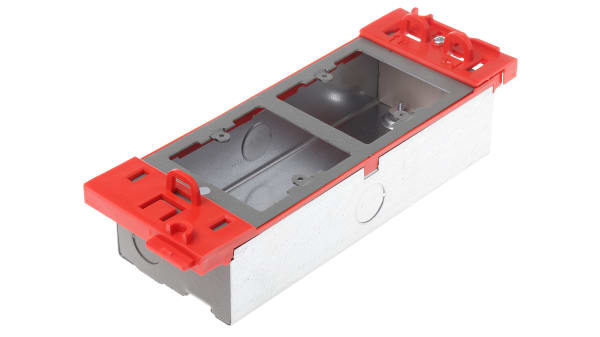 Crm21101 Mk Electric Grey Floor Box Data Module 2 Compartments Rs Components