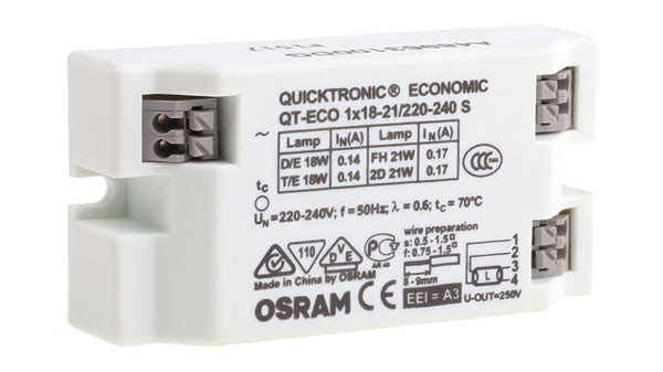 Osram 18 W 21 W 16 5 Hf W 17 Hf W 19 Hf W Electronic Compact Fluorescent Lighting Ballast 2 240 V Rs Components