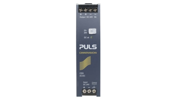Cd5 241 Puls Dimension Cd 1w Isolated Dc Dc Converter Din Rail Mount Voltage In 18 32 4 V Dc Voltage Out 24v Dc Rs Components