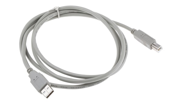 Cavo Usb Grigio Rs Pro Da Usb A Maschio A Usb B Maschio Lunghezza 2m Rs Components