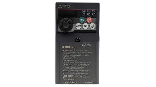 Fr D720s 042sc Ec Mitsubishi Fr D720s Inverter Drive 1 Phase In 0 2 400hz Out 0 75 Kw 230 V Ac 4 2 A Rs Ponents