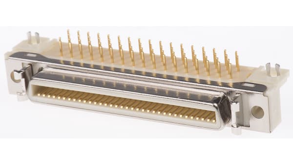 10268 55h3pc 3m D Sub Print Steckverbinder 68 Polig Female Rechtwinklig Durchsteckmontage 1 27mm Schnellverschluss Serie Loten Rs Components