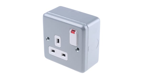 K2477alm Mk Electric 1 Gang Plug Socket 13a Type G British Rs Components