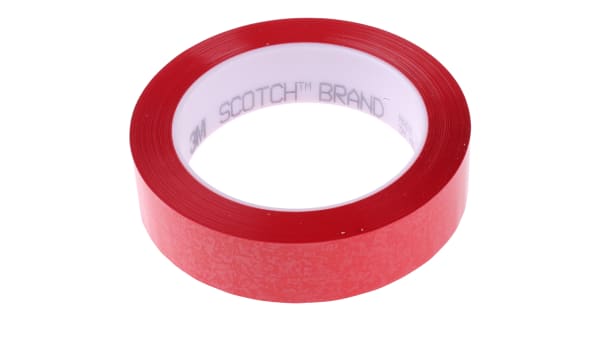 850 25mm X 66m Red マスキングテープ 3m ポリエステルフィルム 幅 25mm 長さ 66m 赤 Rs Components