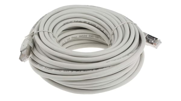 Cable Cat 6 Avec Connecteur Ftp Gaine Lszh Gris 15m Rs Components