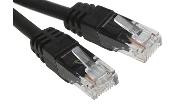 Cable Cat 6 Avec Connecteur Utp Gaine Lszh Noir 30m Rs Components