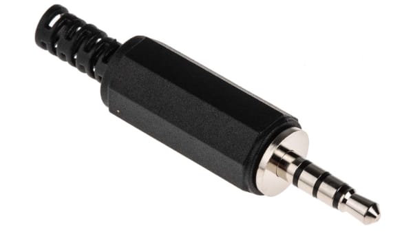 Rs Pro 3 5 Mm Cable Mount Composite Video Jack Plug 4pole Rs Components