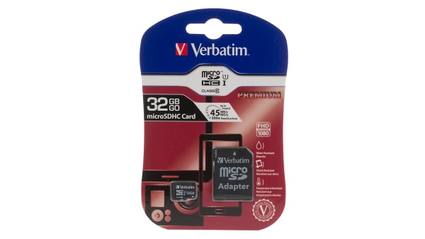 440 Verbatim Micro Sd Card 32 Gb Microsdhc Card Class 10 Uhs 1 U1 Rs Components