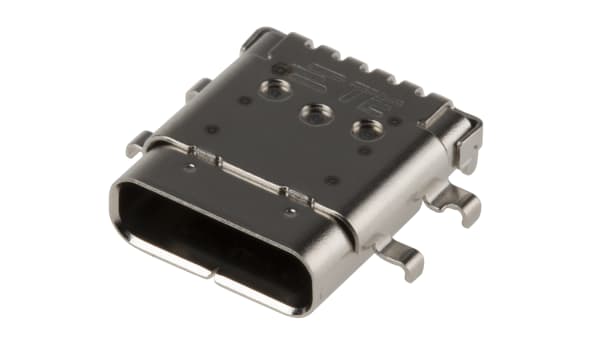 2129691 1 Conector Usb Te Connectivity 2129691 1 Hembra 1 Puerto Puertos Angulo De 90 Ipx4 Montaje En Pcb Version 3 1 Rs Components