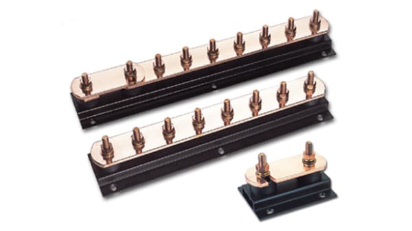 Lk243 6 Wj Furse Copper Lightning Earth Bar L 475mm X W 90mm X H 96mm 6 Ways Rs Components