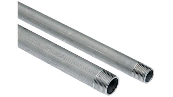 Rs Pro Threaded Steel Stainless Steel Pipe 2m Long 47 8mm Nominal Outer Diameter 1 1 2 In Bspt Connection Rs Components