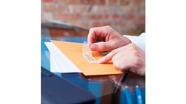 Dymo Black on Clear Label Printer Tape & Label, 89 x 36mm Label Size