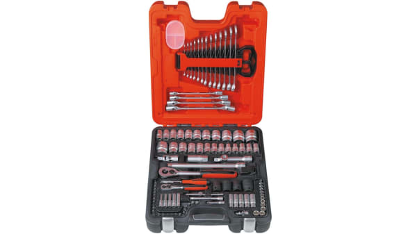 Bahco S-106 Piece Socket Set, 1/2 in, 1/4 in Drive | Components