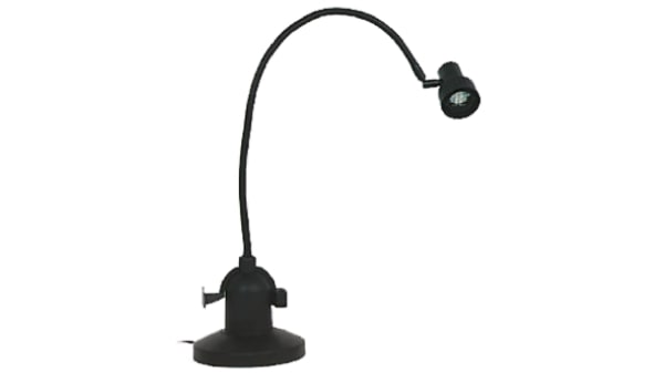 310001 Sunnex Halogen Desk Lamp 20 W Reach 700mm Flexible Neck Black 240 V Ac Lamp Included Rs Components